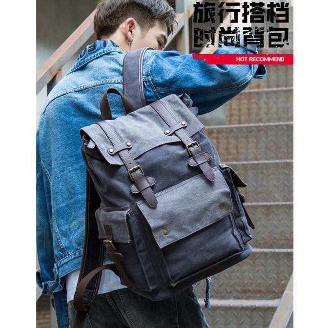 -SIAP KIRIM- TAS RANSEL PRIA KANVAS / TAS PRIA KANVAS / RANSEL PRIA (MARVELLO)