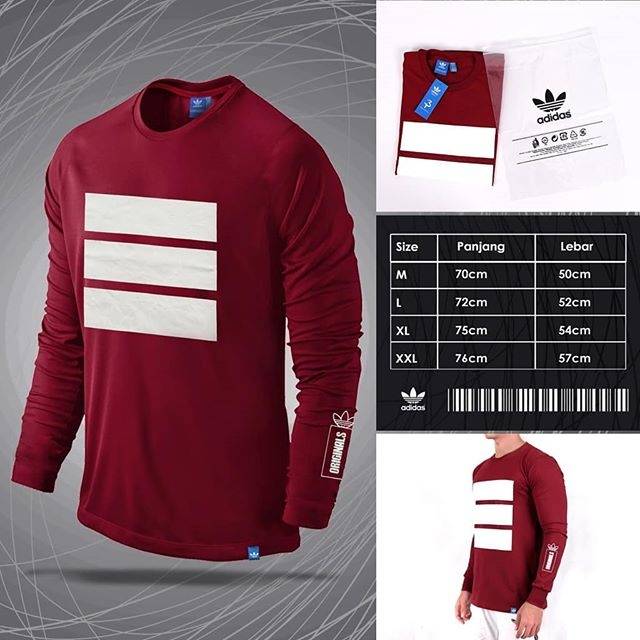 LONGSLEEVE ADIDAS BERLIN (MAROON)