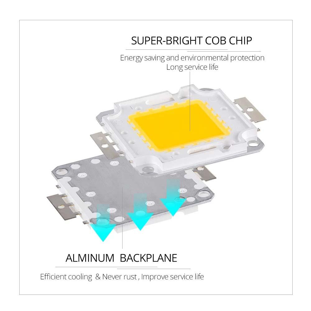 NICKOLAS1 Manik-manik LED Chip 20W 30W Bulb Chips Cold White Integrated Light LED Beads LED Chip Lamp DIY Untuk Lampu Sorot 22-24V