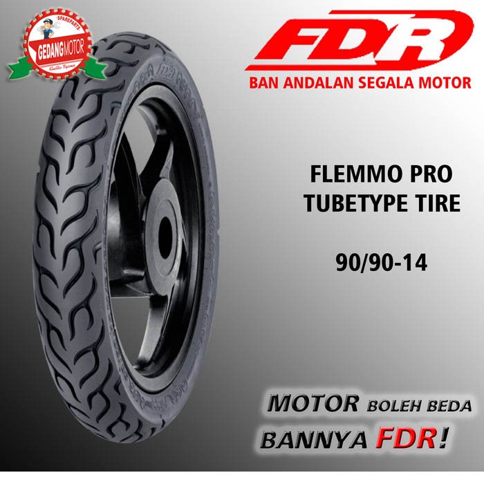 BAN LUAR MOTOR MATIC 90/90-14 TT FEDERAL FDR RING 14