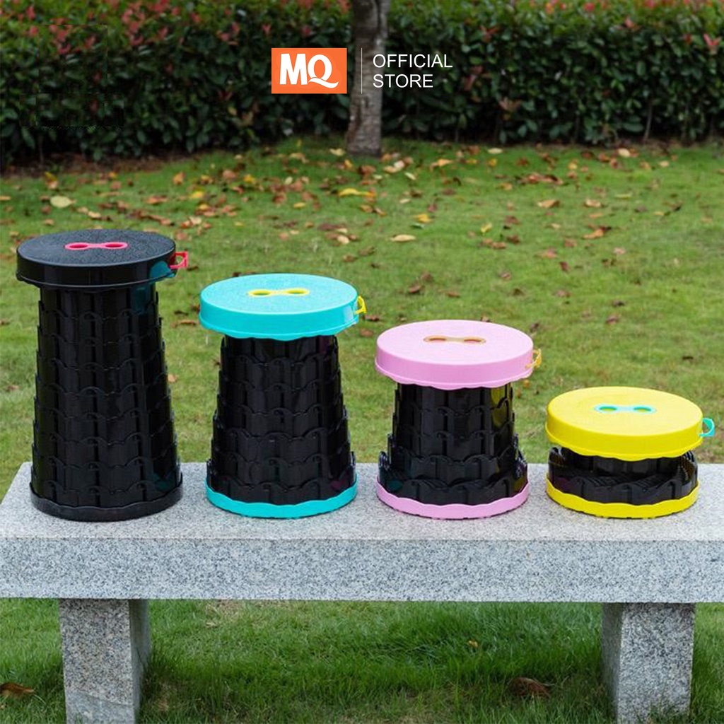 MQ Bangku Lipat Cantik Teleskopik Portabel Kursi Berkemah Ditarik Disesuaikan Luar Ruangan