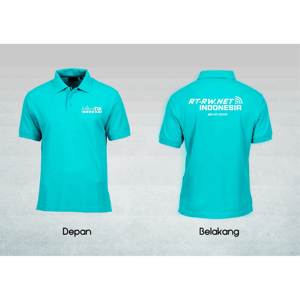 [PROMO] Kaos RT/RW Net sablon depan belakang