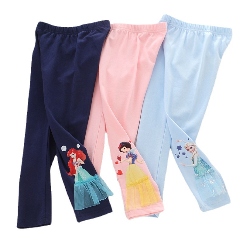 HappyOliver PRINCESS DUDU legging anak perempuan celana panjang import