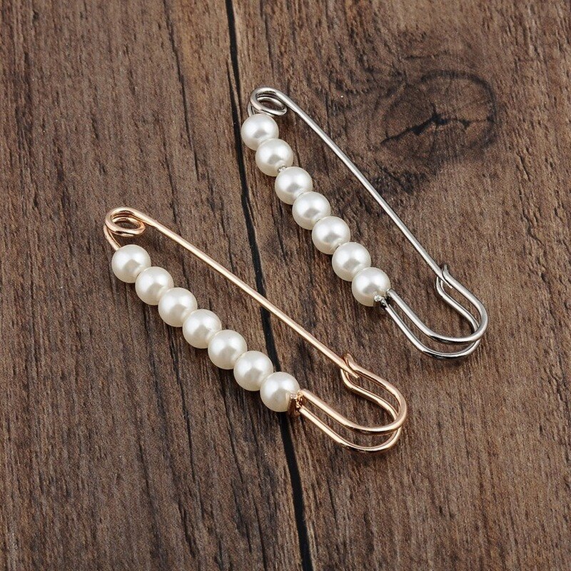 Simulated Big Pearl brooch Pins