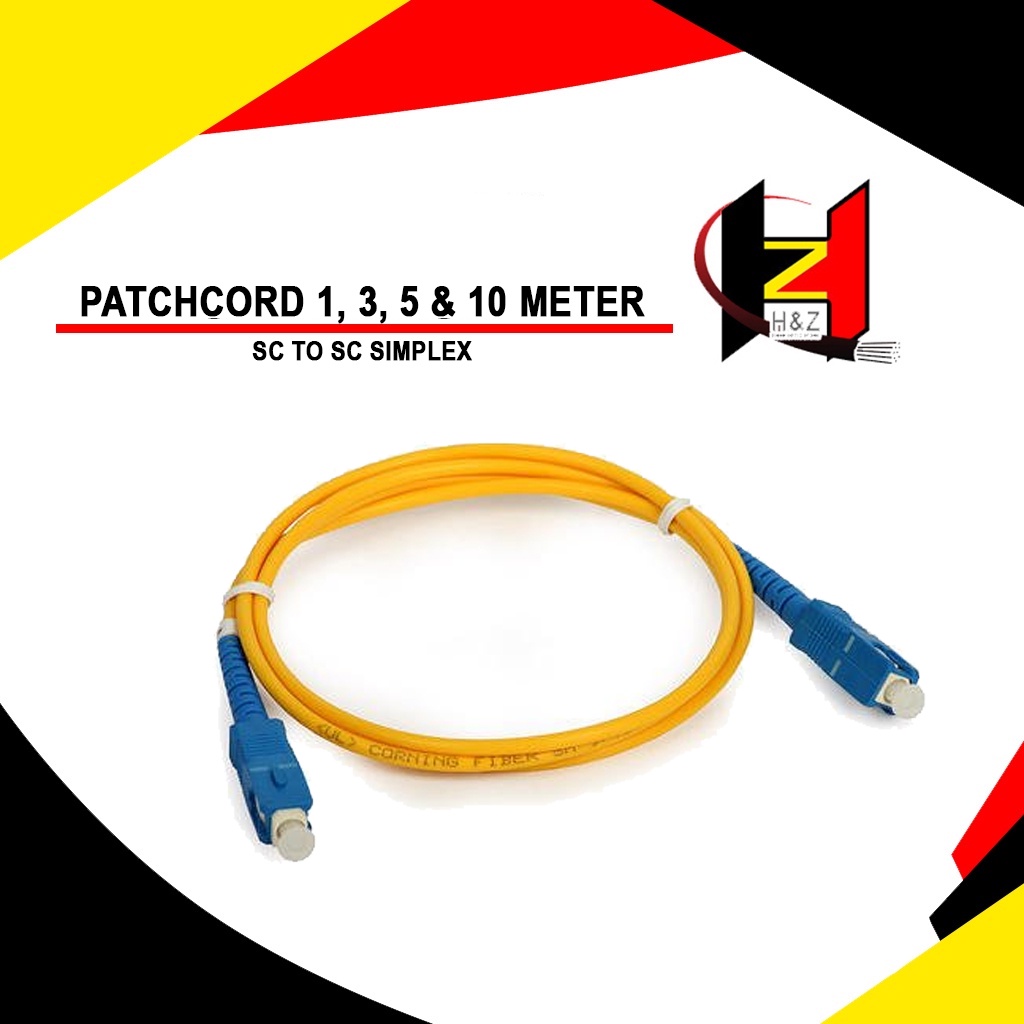 Patchord / Patchcord SC-SC UPC 1m-3m-5m-10meter Simplex Pabrikan