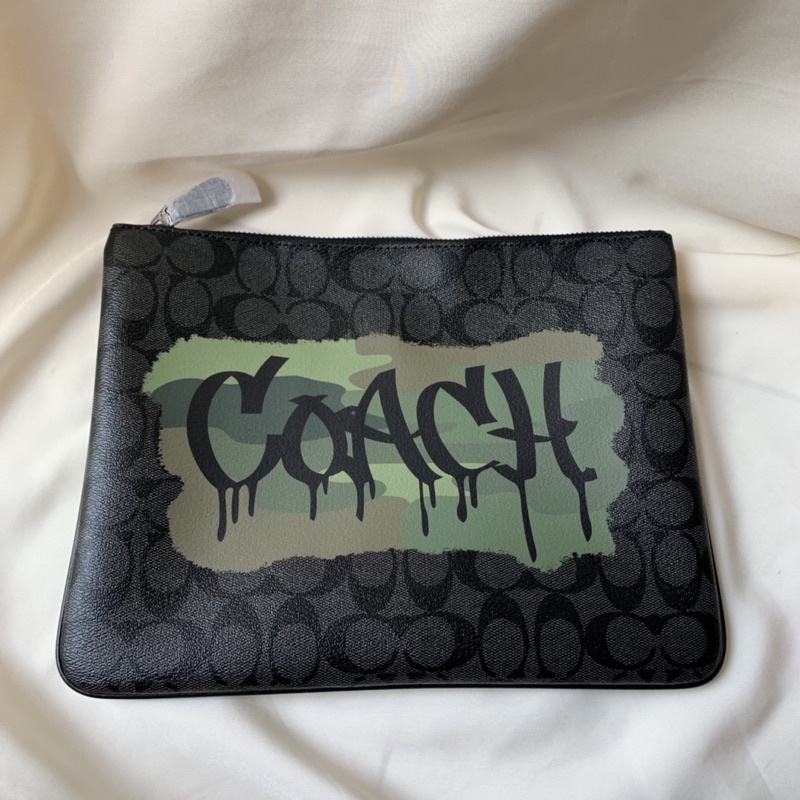 Coach Pouch/Clutch Bag Graffiti in Signature (31515)