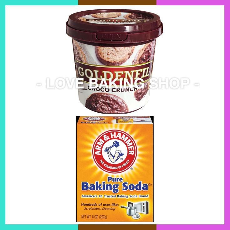 

Bundling Choco Crunchy 1 Kg Baking Soda Arm&Hamer 227 Gr