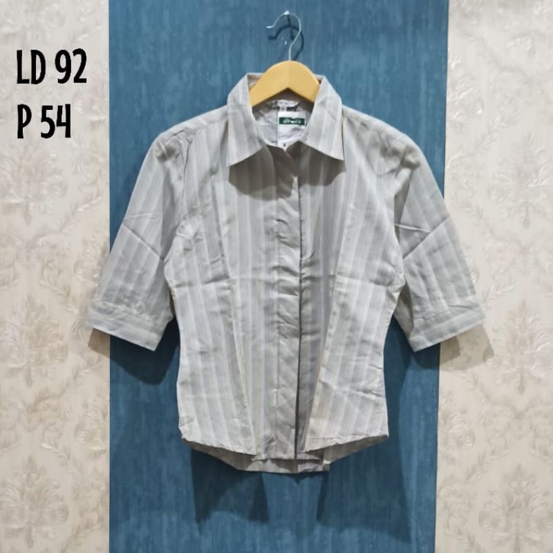 Kemeja Wanita Preloved / Thrift-Stripe ld 92