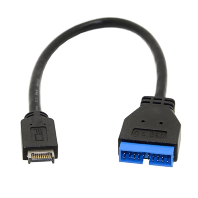 Btsg Kabel Ekstensi USB USB 3.1 20pin Female to USB 3.0 20pin Male Extension Cable Motherboard Mainboard Cable Extend