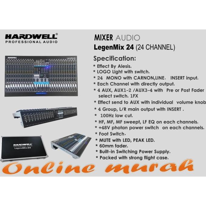 Hardwell Legendmix24 Hardwell Legendmix 24 Mixer 24 Channel Original