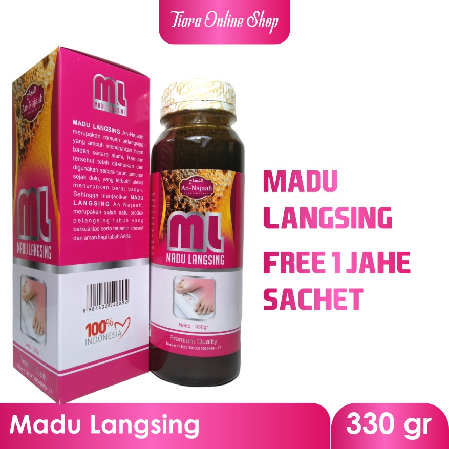 Madu Langsing | Madu Untuk Diet | Melangsingkan Badan | Madu Cepat Lansing | Madu Murni | Pelangsing Alami 330 gram | Pelansing Alami Tanpa Efek Samping