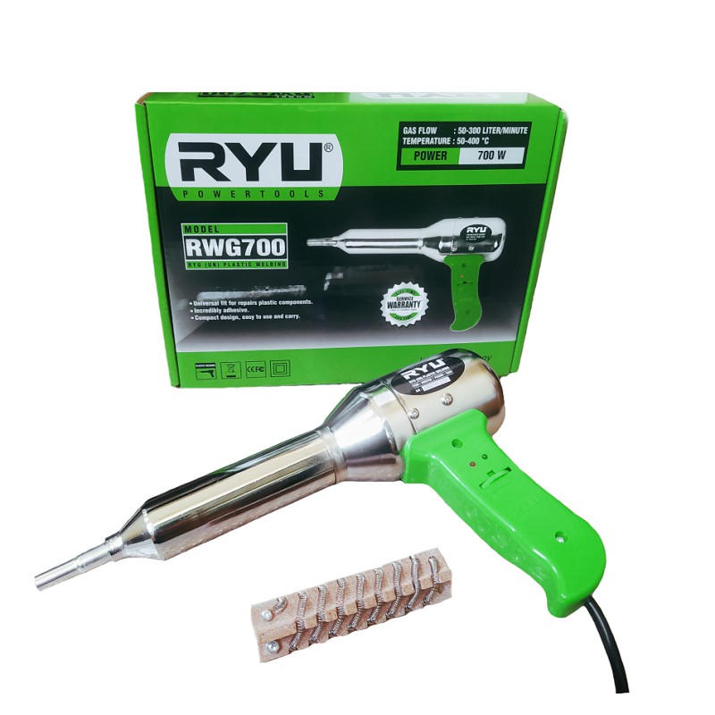 RYU RWG 700 Plastic Welding Gun / Hot Gun Mesin Las Plastik 700 Watt Alat Las Plastik Pipa Heat Gun