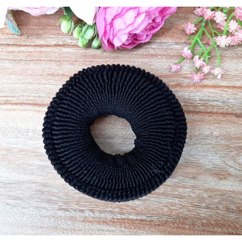 Vinztstore - Kunciran Rambut Donat Jumbo Ikat Rambut Korea Cepol Anak Dewasa Karet Korea