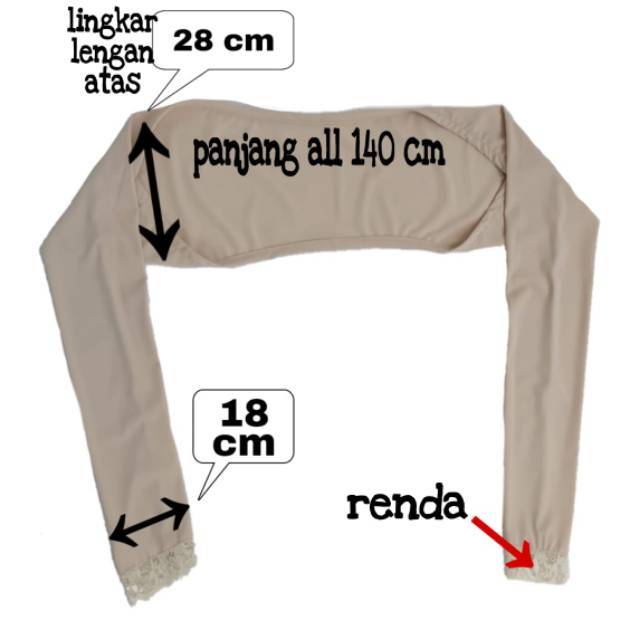 Manset Bolero Sambung Renda Manset Sambung Renda