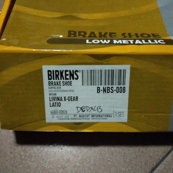 kampas rem belakang nissan livina x - gear