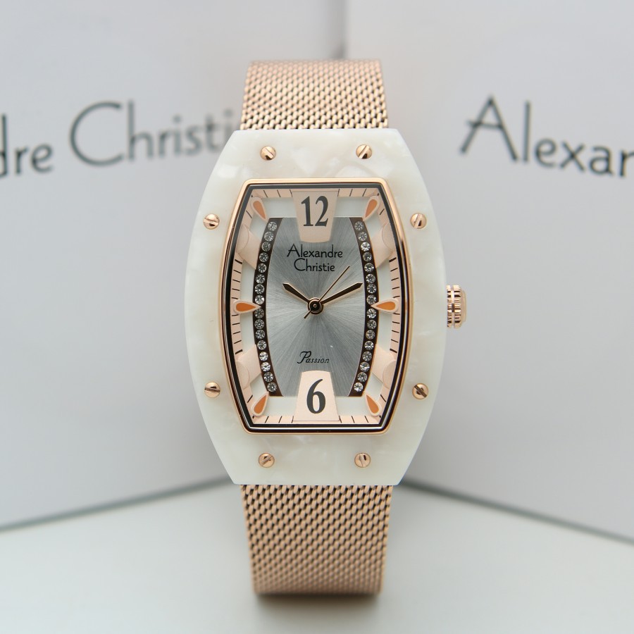 ORIGINAL Jam Tangan Wanita Alexandre Christie Stainles AC 2778 / AC2778 / 2778 Garansi Resmi 1 Tahun