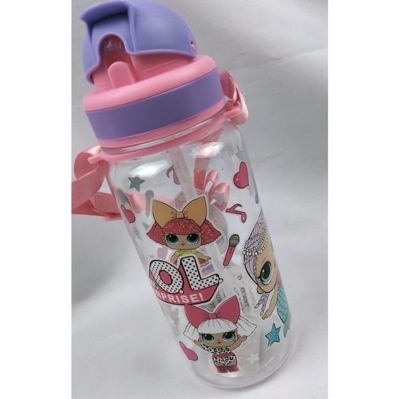 Botol Minum Kepala + Sedotan 450ml - BTMS450 (Motif Dikirim Random)