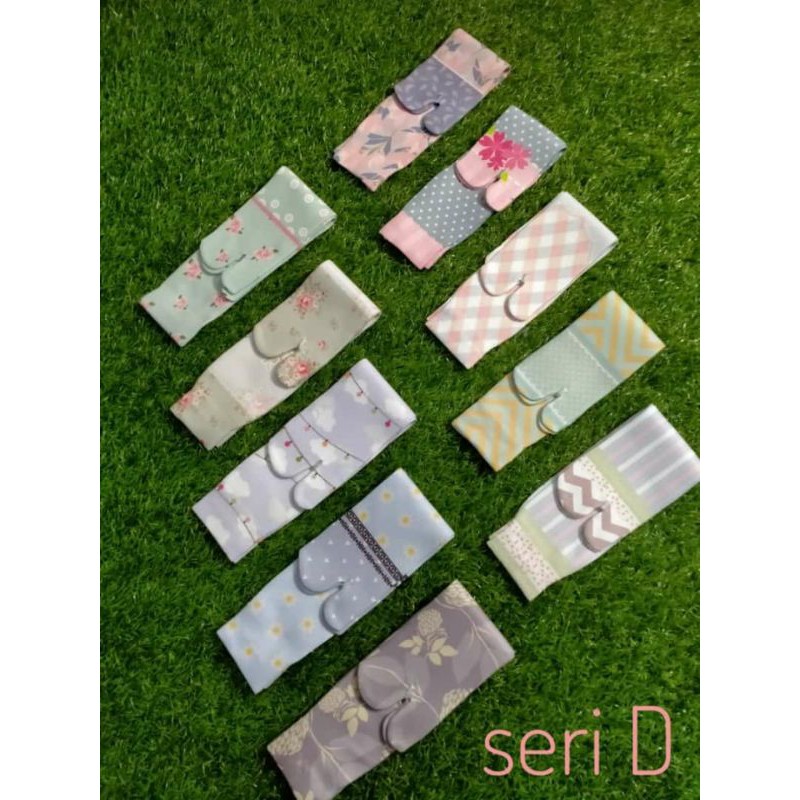 (12pcs) kaoskaki  jempol Printing kaos kaki wanita Panjang Kaos kaki Muslimah-Seri D