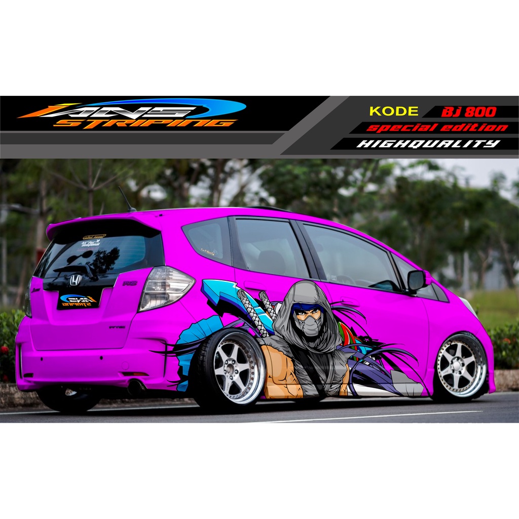 VARIASI STICKER MOBIL HONDA BRIO / JAZZ RS / MOBILIO / AGYA / YARIS / ATOS / STICKER MOBIL