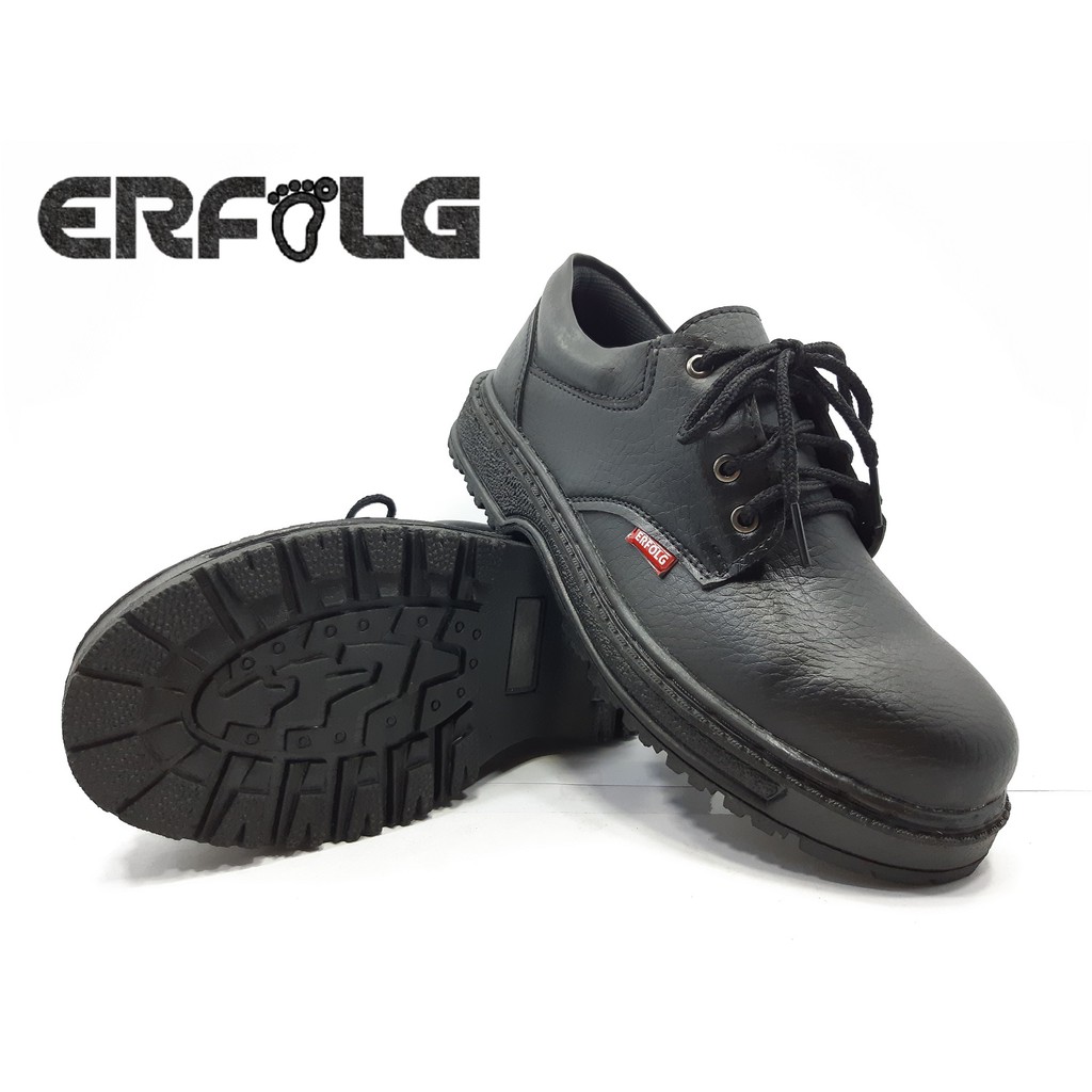 Sepatu Safety King ERFOLG (Tali) - Hitam