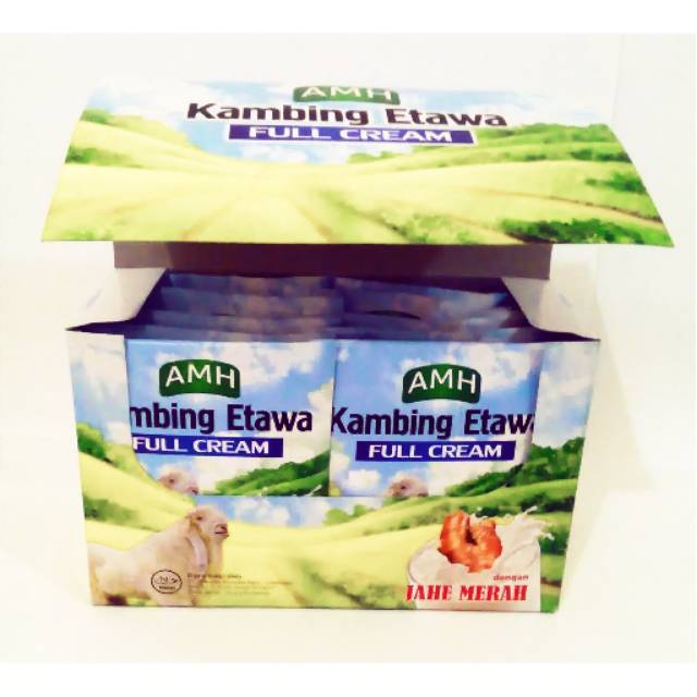 

Susu Kambing Ettawa Full Cream Rasa Jahe Merah Isi 10 Sachet Per Box