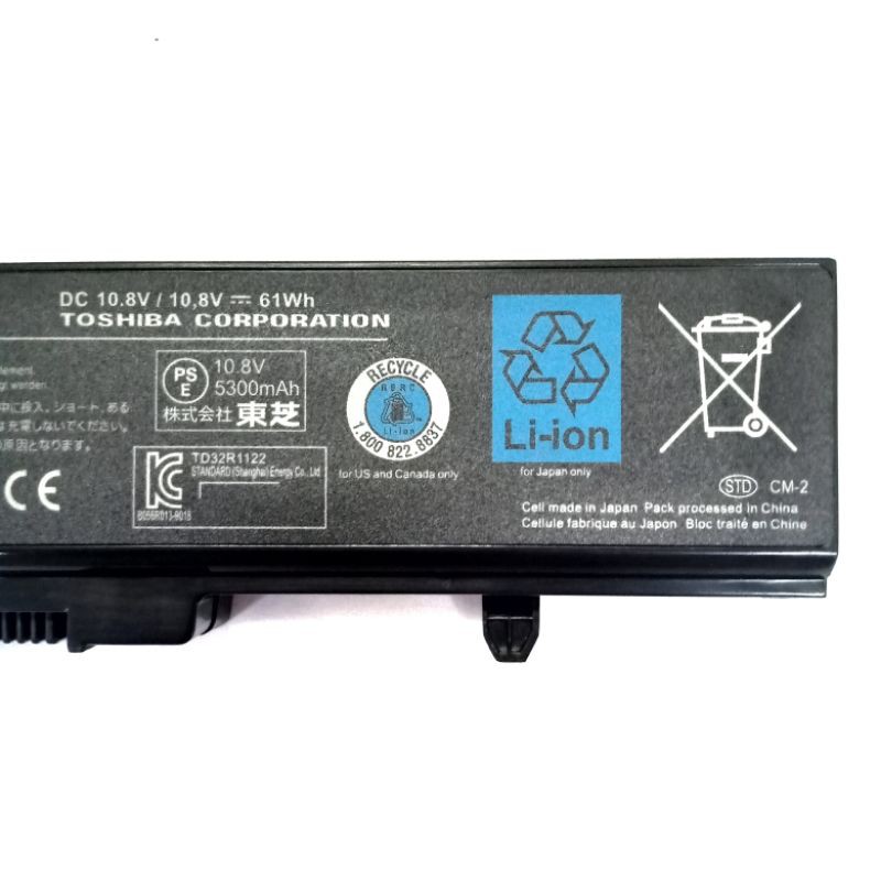 Baterai Batrai Toshiba Satellite T111 T112 T130 T131 T132 T133 T115 Portege T130 T131 T132 T133