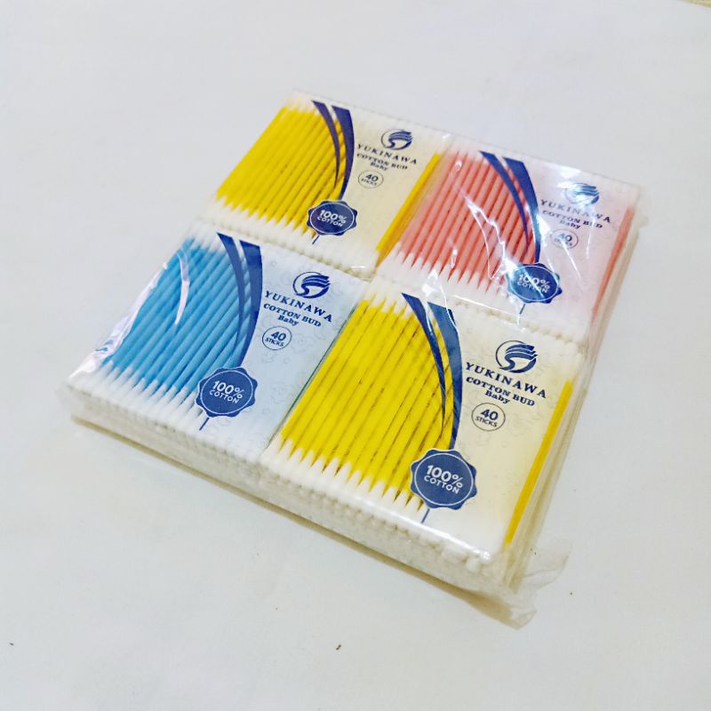 [Grosir] Cotton Bud korok telinga Bayi Yukinawa isi 40 Pembersih Telinga