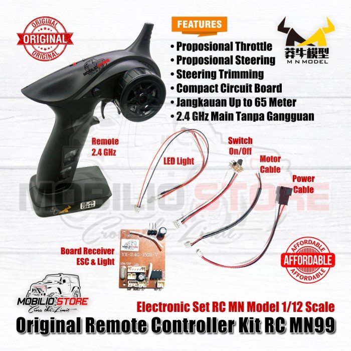 Original Radio Remote Controller Rc MN Kit 2.4 G Support Full Propo - YX-2.4G-150R-V1