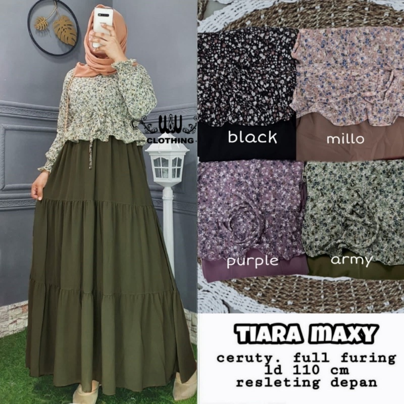 Tiara Maxi Cerury Full Furing Ori By W&W