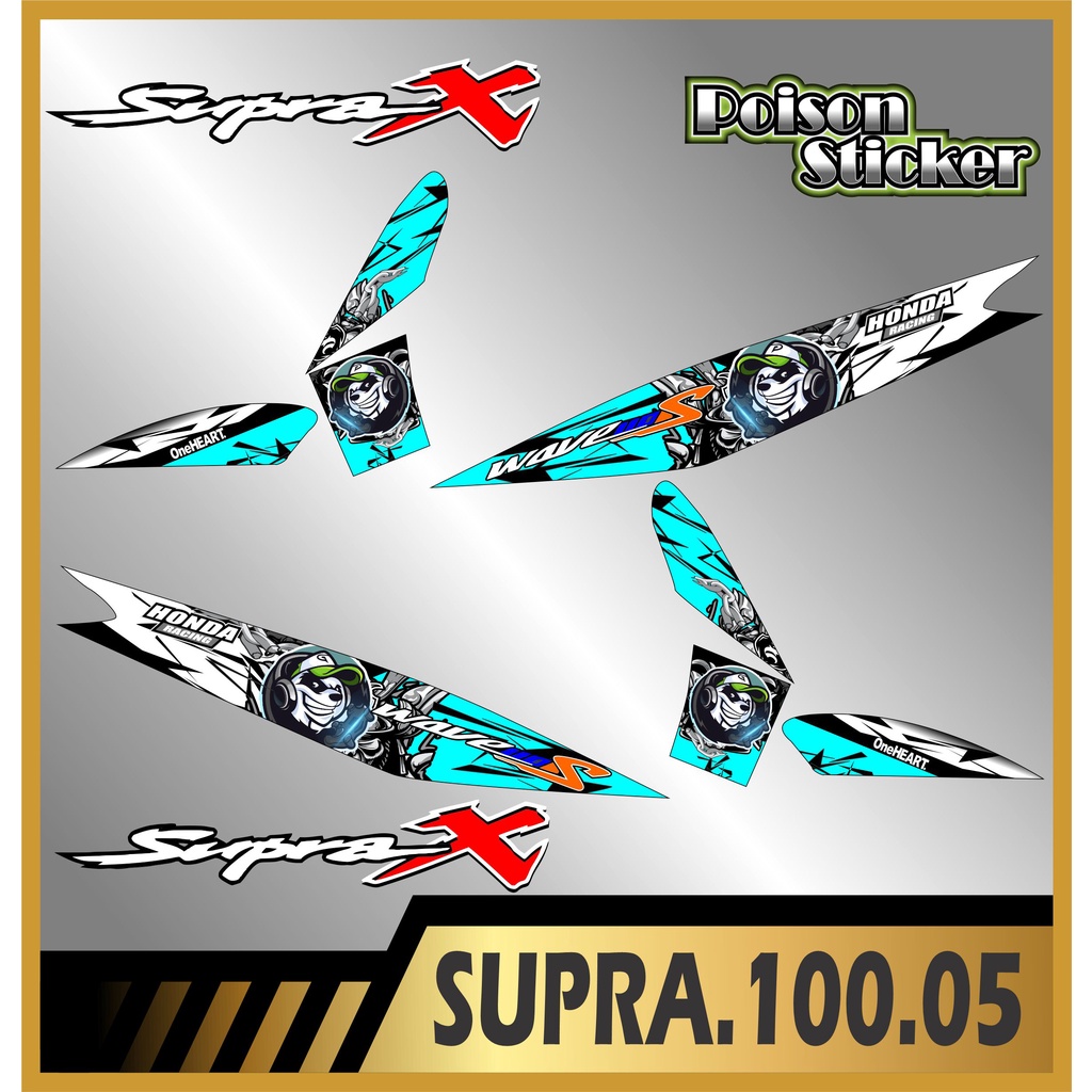 Stiker Striping SUPRA 100 Striping List HONDA SUPRA 100 code 05