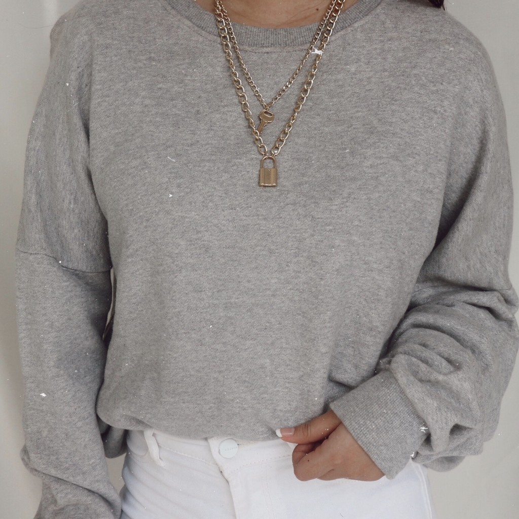 Sweater oversize abu / baju thrift / sweater crewneck thrift