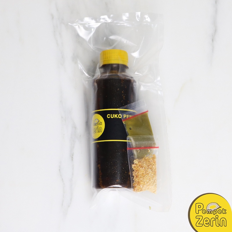 

Cuko Pempek 250mL - PEMPEK ZERIN - 2 Pilihan Rasa : Pedas Sedang & Tidak Pedas / Manis