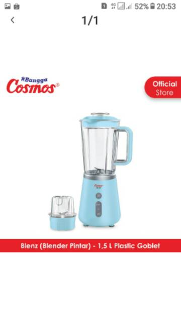 COSMOS SMART BLENDER BLENZ 1.5 LITER CB 801 / CB801