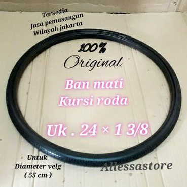 ban mati kursi roda ukuran 24 x 1 3/8