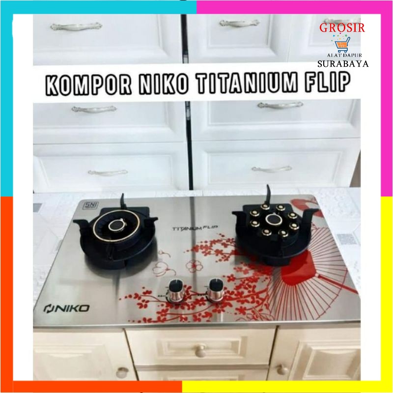 KOMPOR GAS NIKO 2 TUNGKU / KOMPOR NIKO TITANIUM FLIP / NIKO 2 TUNGKU