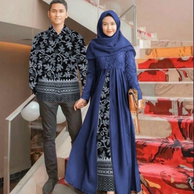 PROMO 5 warna CP SARWENDAH / Couple batik sarwendah / couple muslim murah