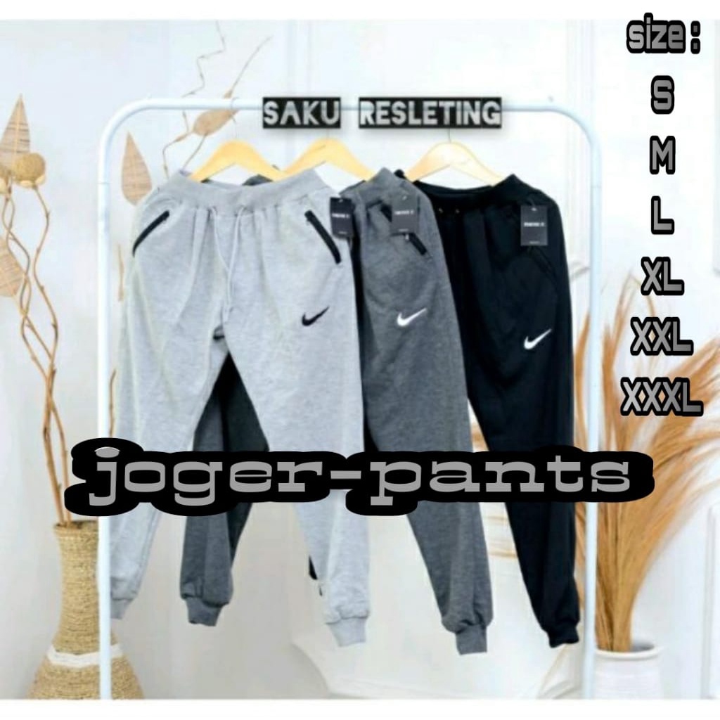 	 Celana Joger Pria Wanita panjang Jogger Gym training trening trining terening olahraga	