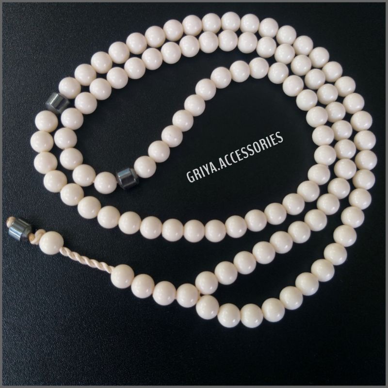 TASBIH 99BUTIR MUTIARA SUSU DIAMETER 8MM