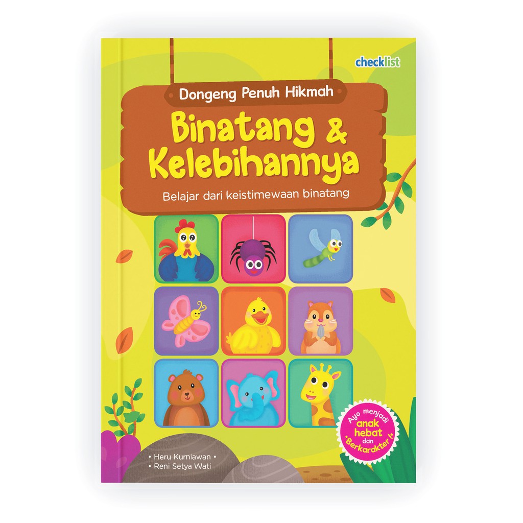 Checklist Buku Cerita Anak Dongeng Penuh Hikmah Binatang & Kelebihannya (Bergambar, Full Color)