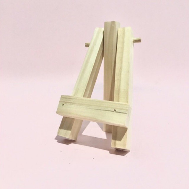 Mini Easel Pajangan Foto Tripod Holder Kayu Korean Aesthetic Homedecor