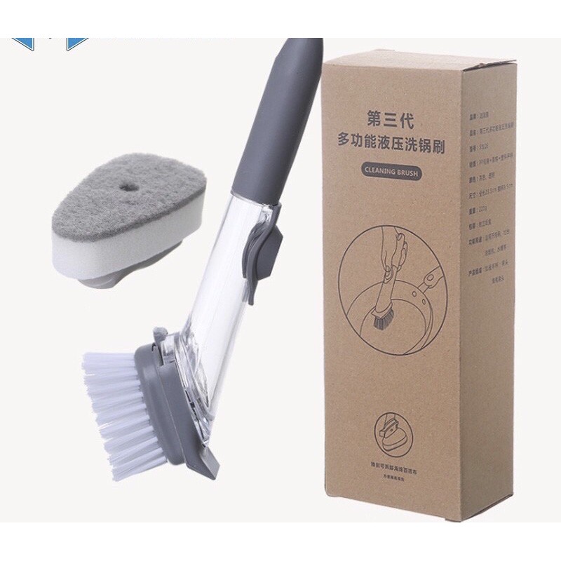 CLEANING BRUSH / ALAT SIKAT DAPUR DISPENSER / CUCI PIRING /  FREE SPONGE SUPER MURAH