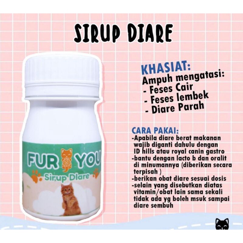 obat sirup diare kucing . obat mencret kucing