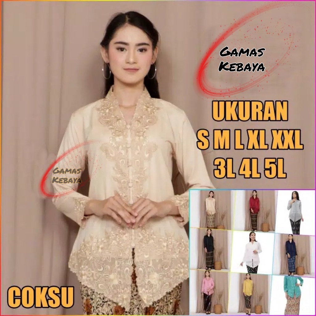 ATASAN KEBAYA ENCIM PREMIUM TERMURAH/KEBAYA BORDIR/KEBAYA MODERN/KEBAYA JUMBO/BAJU KEBAYA 2021