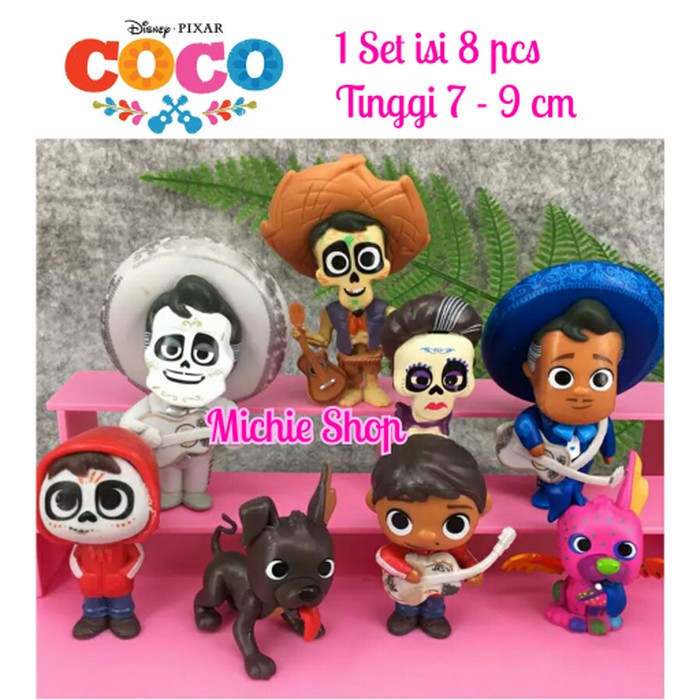 Figure Disney COCO set 8 pcs