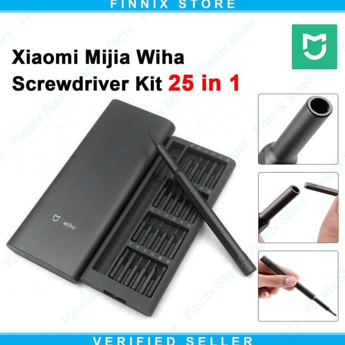 Xiaomi Mijia Wiha Screwdriver Kit 25 In 1 Obeng Set Premium Original