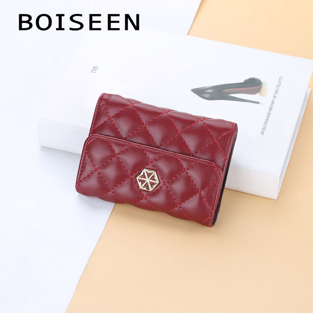 BOISEEN N1883 Dompet Kartu Wanita Bahan Kulit PU Leather Premium WATCHKITE WKOS