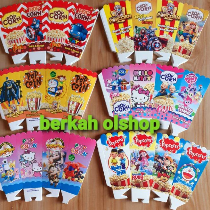 

Borong Murah kertas popcorn / kotak popcron / 1 pack 4 gambar isi 100 lembar