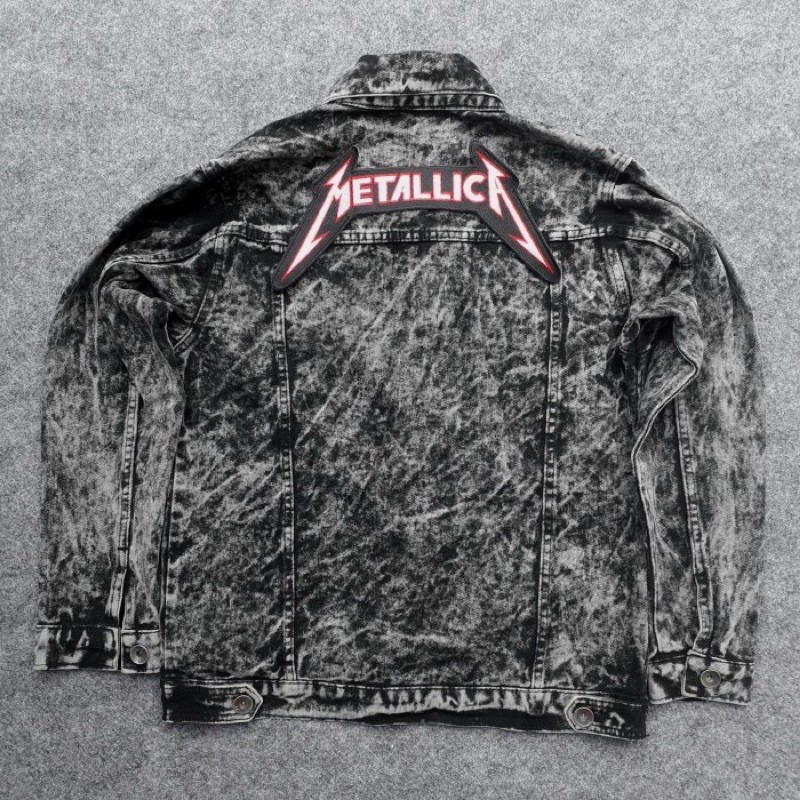 Backpatch Emblem Ukuran Besar Metallica Band Aksesoris Belakang Jaket