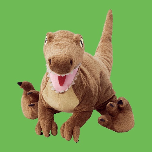 Boneka dinosaurus JATTELIK dinosaur velociraptor, 44 cm