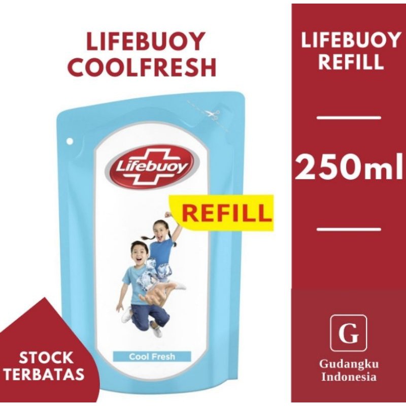 Lifebuoy fresh cool sabun mandi cair 250 ml